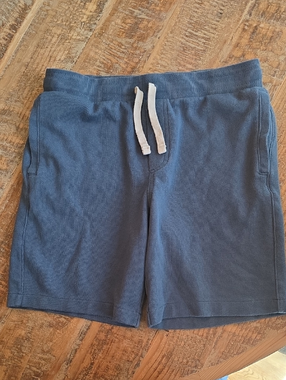 Men's Casual Drawstring Shorts - Blue